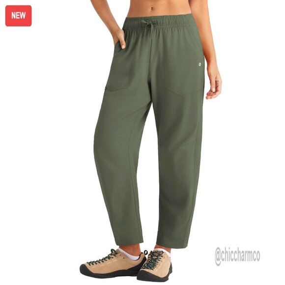 Pants - Water Resistant UPF 50+ Hiking Pants Barrel Fit Ankle Cargo 5 Pockets